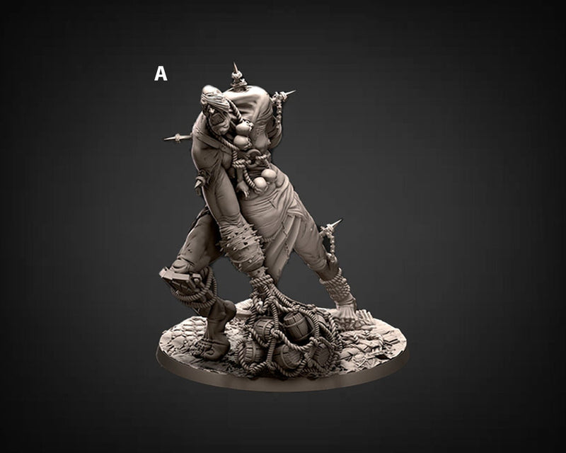 Hill Giant, Oger | 28mm & 32mm Scale | 90mm Tall (32mm scale)| Dungeons and Dragons | Pathfinder Oger | Daybreak Miniatures | Tabletop RPG | - Only-Games