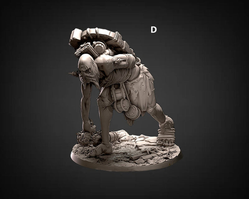 Hill Giant, Oger | 28mm & 32mm Scale | 90mm Tall (32mm scale)| Dungeons and Dragons | Pathfinder Oger | Daybreak Miniatures | Tabletop RPG | - Only-Games