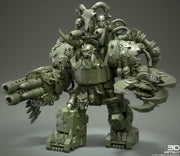 Mech Armored Orc Sci-Fi Spelljammer | 28mm, 32mm, 50mm,75mm,100mm | Dungeons and Dragons | Pathfinder | 3DArtGuy - Only-Games