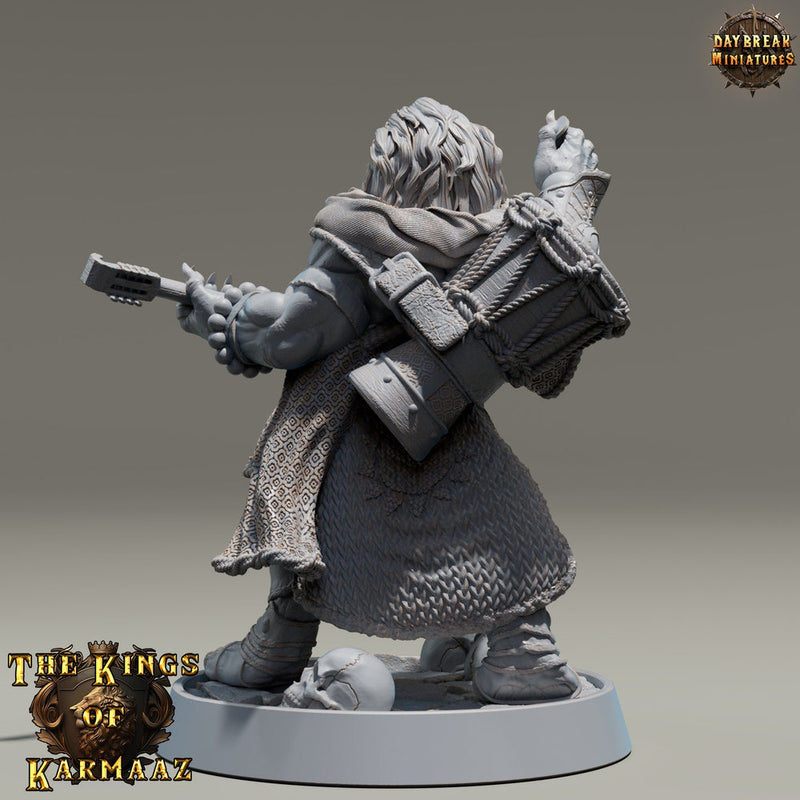 Leonin LionFolk Bard | 28mm, 32mm, 54mm, 75mm Scales,100mm Tall | Dungeons and Dragons D&D 5e | Pathfinder| Daybreak Miniatures - Only-Games