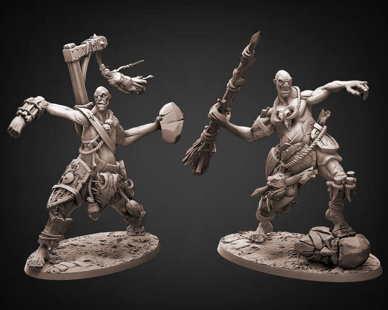Stone Giant, Oger | 28mm, 32mm Scale | 95mm Tall (32mm scale)| Dungeons & Dragons | Pathfinder Oger | Daybreak Miniatures | Tabletop RPG | - Only-Games