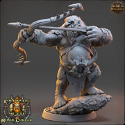 Ogre, Hill Giant with Bow 28mm & 32mm Scale | Large Dungeons and Dragons Monster | Pathfinder Oger | Daybreak Miniatures | Tabletop RPG | - Only-Games