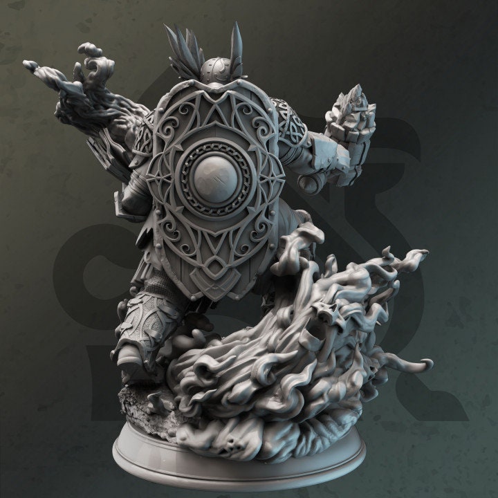 Human Arcana Domain Cleric Paladin Mace. Unpainted Miniature | 28mm, 32mm,54mm,75mm,100mm Scales | Dungeons and Dragons Pathfinder |DM Stash - Only-Games