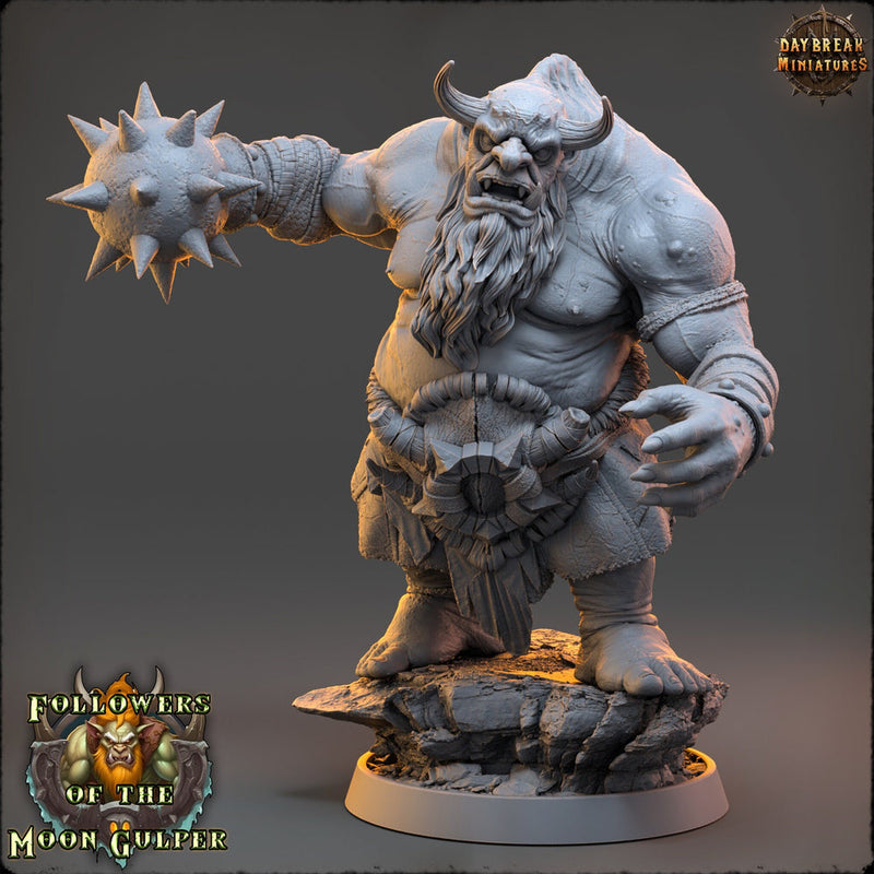 Ogre, Hill Giant Hand Morningstar 28mm & 32mm Scale | Dungeons and Dragons Monster | Pathfinder Oger | Daybreak Miniatures | Tabletop RPG | - Only-Games