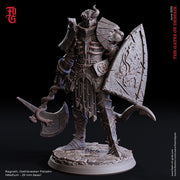 Tiefling Oathbreaker Paladin Fighter | 28mm, 32mm,54mm,75mm,100mm Scales | Player Character Mini  -D&D 5e Pathfinder Figurine |Flesh of Gods - Only-Games