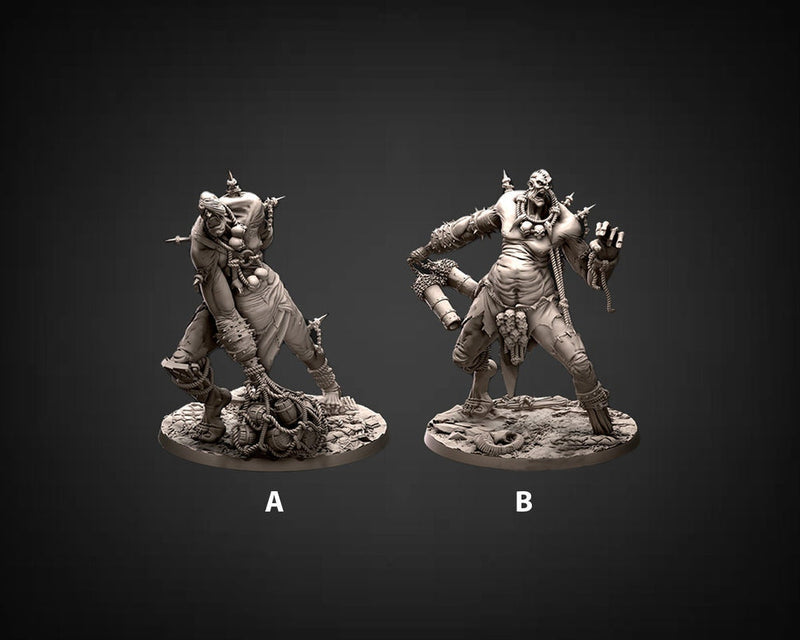 Hill Giant, Oger | 28mm & 32mm Scale | 90mm Tall (32mm scale)| Dungeons and Dragons | Pathfinder Oger | Daybreak Miniatures | Tabletop RPG | - Only-Games