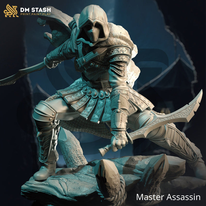 Human Rogue, Thief, Master Assassin | 5 Sizes/Scales Exclusive | Resin Miniature | Dungeons and Dragons - Only-Games