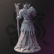Dragonborn Wizard Sorcerer Warlock | Miniature | 28mm, 32mm, 54mm, 75mm, 100mm Scales | Pathfinder Figure | DnD | Figurine unpainted | - Only-Games