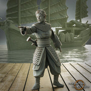 Swashbuckler Pirate Fighter with Sword | Sea encounter | 28mm, 32mm,54mm,75mm,100mm Scales | Player Character D&D 5e Pathfinder Figurine - Only-Games