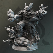 Human Arcana Domain Cleric Paladin Mace. Unpainted Miniature | 28mm, 32mm,54mm,75mm,100mm Scales | Dungeons and Dragons Pathfinder |DM Stash - Only-Games