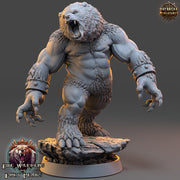 BearFolk Werebear Humanoid  Scales: 28mm, 32mm,54mm,75mm | D&D 5e Megaboss | Dungeons and Dragons | Pathfinder | Daybreak Miniatures - Only-Games