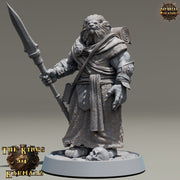 Leonin LionFolk Fighter Barbarian | 28mm, 32mm, 54mm, 75mm Scales,100mm Tall | Dungeons and Dragons D&D 5e | Pathfinder| Daybreak Miniatures - Only-Games