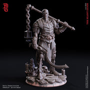 Cleric, Fighter, Paladin | 28mm, 32mm,54mm,75mm,100mm Scales | Player Character Mini | D&D 5e Pathfinder Figurine | Flesh of Gods - Only-Games