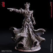 Necromancer, Wizard, Warlock, Sorcerer | 28mm, 32mm,75mm,100mm Scales |Player Character Mini D&D5e Pathfinder Figurine |Flesh of Gods - Only-Games