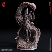 Desert Wizard, Warlock, Sorcerer | 28mm, 32mm,54mm,75mm, 100mm Scales | PC NPC Mini- Minis -D&D 5e Pathfinder Figurine | Flesh of Gods - Only-Games