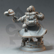 Dwarf Alchemist Artificer | Miniature | 28mm, 32mm, 54mm, 75mm Scales | Pathfinder Figure | DnD | Figurine unpainted | - Only-Games