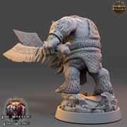 BearFolk Fighter Werebear Humanoid/ 4 sizes /Scales | D&D 5e Megaboss| Pathfinder | Daybreak Miniatures - Only-Games