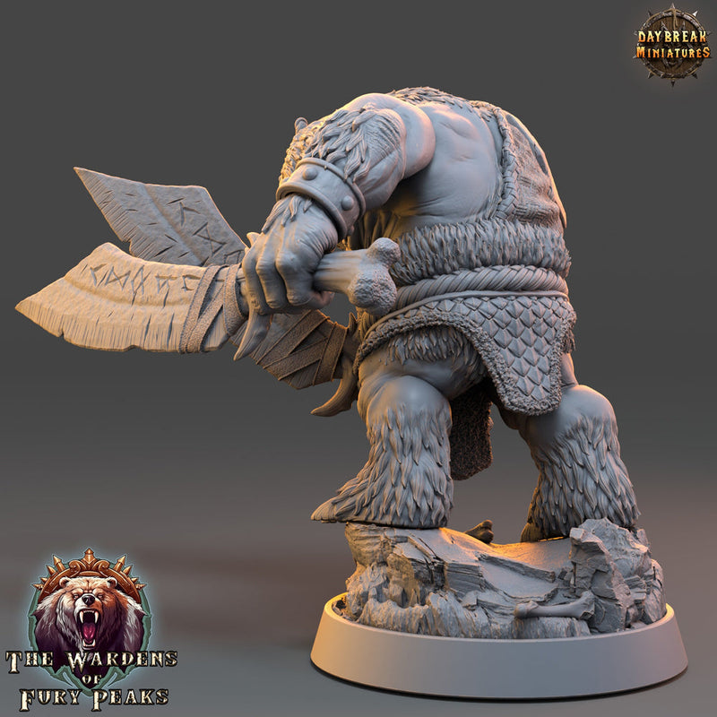 BearFolk Fighter Werebear Humanoid/ 4 sizes /Scales | D&D 5e Megaboss| Pathfinder | Daybreak Miniatures - Only-Games
