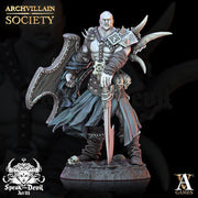 Human Oathbreaker Paladin Chaos Knight Sword & Shield Unpainted Miniature | 28mm, 32mm, 54mm,75mm Scales | Dungeons and Dragons | Pathfinder - Only-Games
