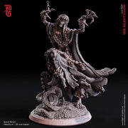 Undead Bard Wraith Ghost Incorporeal Undead Lich Monster Miniature | 28mm,32mm,54mm,75mm,100mm Scale | Figurine D&D 5e | Flesh of Gods - Only-Games