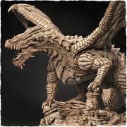 Chromatic Red Dragon (4 sizes) D&D  Miniature |  250mm Long,  225mm Wing Span | Resin Dragon Statue | Figurine | Dungeons and Dragons 5e - Only-Games
