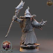 BearFolk Werebear Wizard with Staff | Scales: 28mm, 32mm,54mm,75mm | D&D 5e Megaboss | Dungeons and Dragons |Pathfinder| Daybreak Miniatures - Only-Games