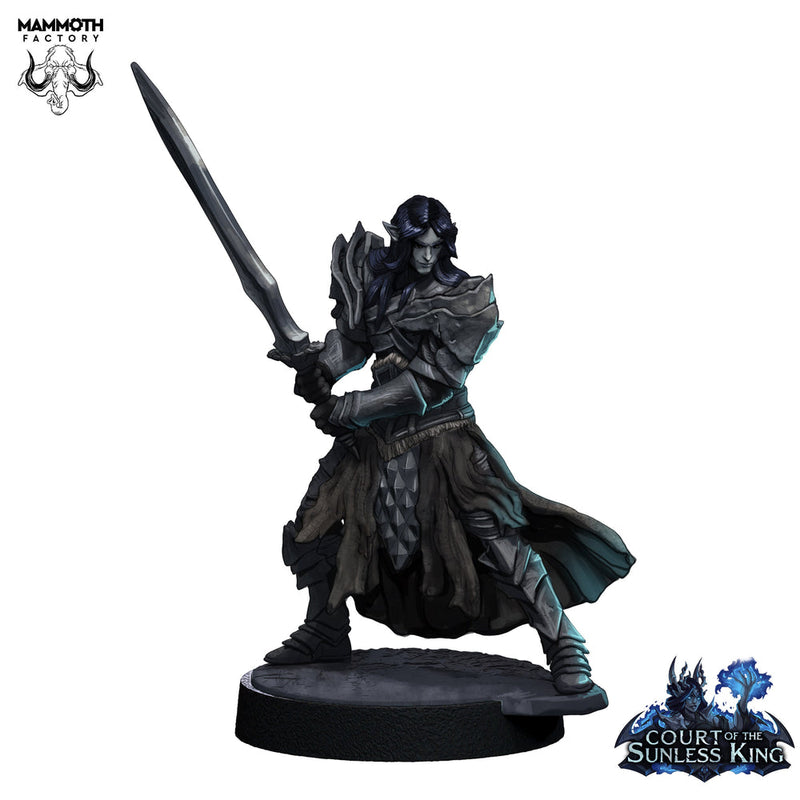 Dark Elf Fighter Ranger PC / NPC Unpainted | 28mm,32mm,54mm,75mm,100mm Scale | Resin Dungeons and Dragons D&D 5e  | Pathfinder | - Only-Games