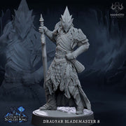 Dark Elf Fighter Ranger PC / NPC Unpainted | 28mm,32mm,54mm,75mm,100mm Scale | Resin Dungeons and Dragons D&D 5e  | Pathfinder | - Only-Games
