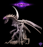 Insectoid Dragon Sci-Fi or D&D miniature | Sizes 50mm,60mm, 75mm,100mm Base Size | Dungeons and Dragons | Pathfinder | Mini Monster Mayhem - Only-Games