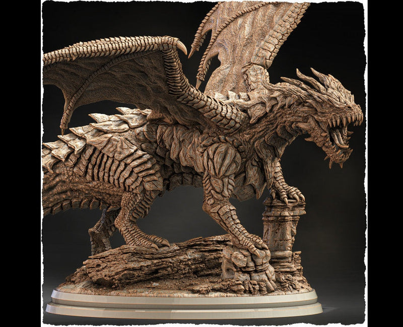 Chromatic Red Dragon (4 sizes) D&D  Miniature |  250mm Long,  225mm Wing Span | Resin Dragon Statue | Figurine | Dungeons and Dragons 5e - Only-Games