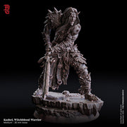 Warlock Hexblade, Fighter PC / NPC  | 28mm, 32mm,54mm75mm,100mm Scales | Player Character Mini -D&D 5e Pathfinder Figurine | Flesh of Gods - Only-Games