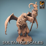 Dragonborn Wizard Necromancer Sorcerer D&D,  Unpainted Miniature | 28mm, 32mm,54mm,75mm,100mm Scales | Dungeons and Dragons | Pathfinder | - Only-Games