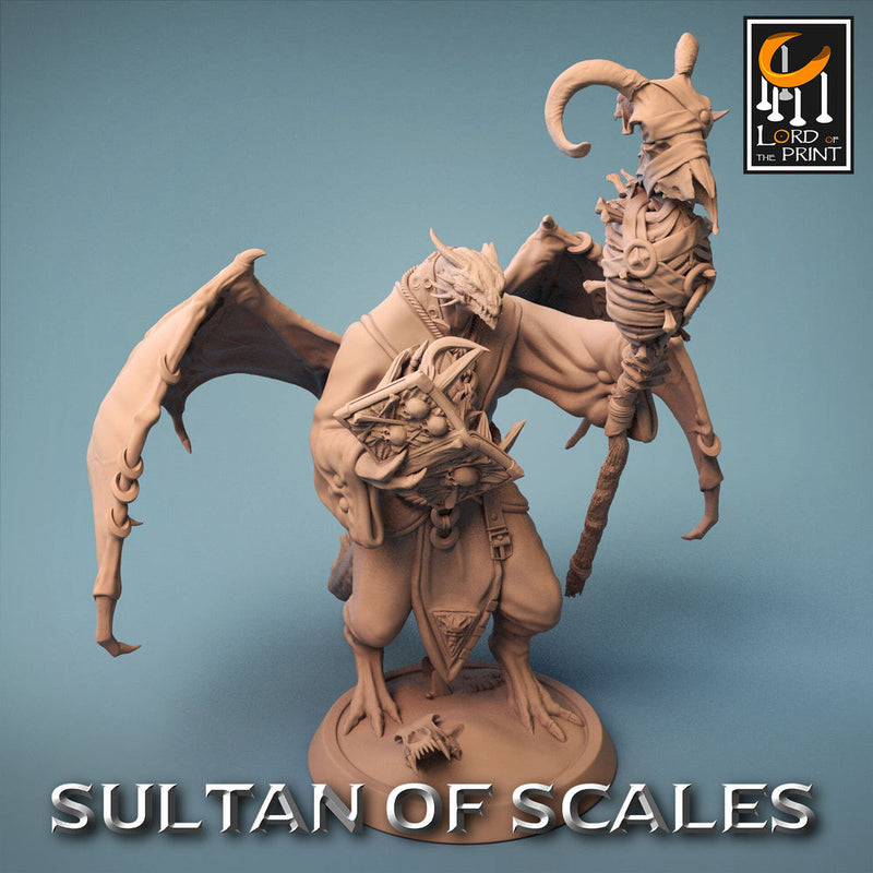 Dragonborn Wizard Necromancer Sorcerer D&D,  Unpainted Miniature | 28mm, 32mm,54mm,75mm,100mm Scales | Dungeons and Dragons | Pathfinder | - Only-Games