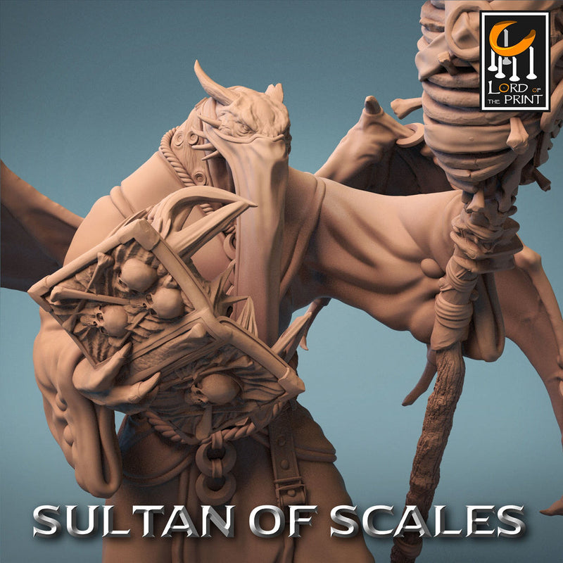 Dragonborn Wizard Necromancer Sorcerer D&D,  Unpainted Miniature | 28mm, 32mm,54mm,75mm,100mm Scales | Dungeons and Dragons | Pathfinder | - Only-Games