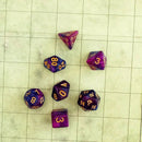 Pink and Purple Galaxy Dice Set