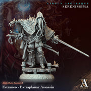 Mindflayer Assassin Fighter Adventurer PC / NPC  | 28mm,32mm,54mm,75mm, 100mm Scales | Dungeons and Dragons | Pathfinder | Battle Wizard - Only-Games