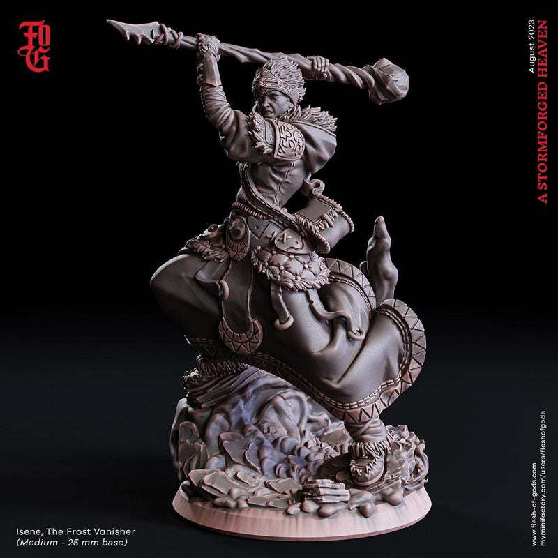 Human Druid Cleric Wizard PC NPC | Premium Resin Miniature 28mm,32mm,54mm,75mm,100mm Scale | Dungeons and Dragons, Pathfinder |Flesh of Gods - Only-Games