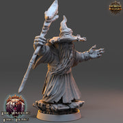 BearFolk Werebear Wizard with Staff | Scales: 28mm, 32mm,54mm,75mm | D&D 5e Megaboss | Dungeons and Dragons |Pathfinder| Daybreak Miniatures - Only-Games