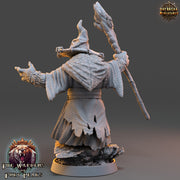 BearFolk Werebear Wizard with Staff | Scales: 28mm, 32mm,54mm,75mm | D&D 5e Megaboss | Dungeons and Dragons |Pathfinder| Daybreak Miniatures - Only-Games