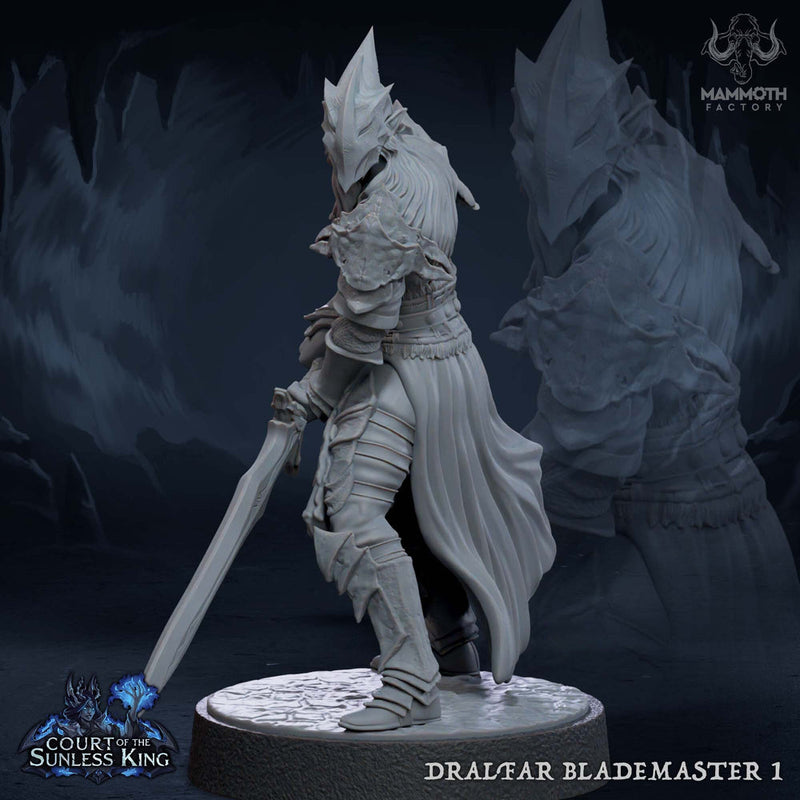 Dark Elf Fighter Ranger PC / NPC Unpainted | 28mm,32mm,54mm,75mm,100mm Scale | Resin Dungeons and Dragons D&D 5e  | Pathfinder | - Only-Games