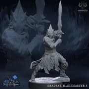 Dark Elf Fighter Ranger PC / NPC Unpainted | 28mm,32mm,54mm,75mm,100mm Scale | Resin Dungeons and Dragons D&D 5e  | Pathfinder | - Only-Games