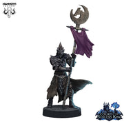 Dark Elf Fighter Ranger Bannerman PC / NPC Unpainted | 28mm,32mm,54mm,75mm,100mm Scale | Resin Dungeons and Dragons D&D 5e  | Pathfinder | - Only-Games