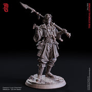 Swashbuckler Fighter, Ranger, Rogue | 28mm, 32mm,54mm,75mm,100mm Scales | Player Character Mini  -D&D 5e Pathfinder Figurine |Flesh of Gods - Only-Games