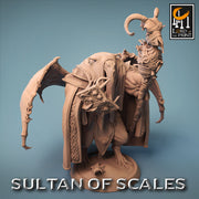 Dragonborn Wizard Necromancer Sorcerer D&D,  Unpainted Miniature | 28mm, 32mm,54mm,75mm,100mm Scales | Dungeons and Dragons | Pathfinder | - Only-Games