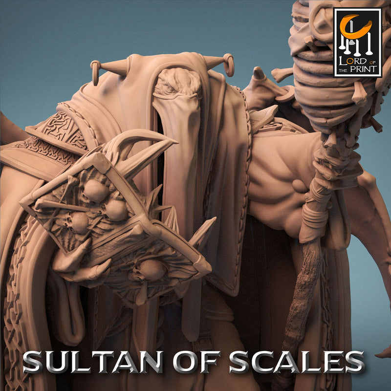Dragonborn Wizard Necromancer Sorcerer D&D,  Unpainted Miniature | 28mm, 32mm,54mm,75mm,100mm Scales | Dungeons and Dragons | Pathfinder | - Only-Games