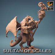 Dragonborn Wizard Necromancer Sorcerer D&D,  Unpainted Miniature | 28mm, 32mm,54mm,75mm,100mm Scales | Dungeons and Dragons | Pathfinder | - Only-Games