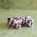 Rouge Splatter Dice Set