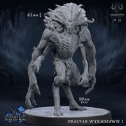 Draegloth hybrids Drow/Glabrezu Demon l 28mm, 32 mm,54mm,75mm Scale | Resin Mini | Dungeons and Dragons |Pathfinder D&D 5e | Mammoth Factory - Only-Games