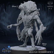 Draegloth hybrids Drow/Glabrezu Demon l 28mm, 32 mm,54mm,75mm Scale | Resin Mini | Dungeons and Dragons |Pathfinder D&D 5e | Mammoth Factory - Only-Games