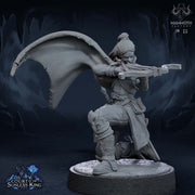 Female Elf Gloom Stalker Ranger Crossbow Expert  Unpainted | 28mm,32mm,54mm,75mm,100mm Scale |Resin Dungeons & Dragons |Mammoth Factory - Only-Games